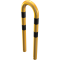 Anti-nudge hoop | steel tube  76 mm | yellow / black | total width: 400 | height above ground: 650 mm | for casting in concrete
